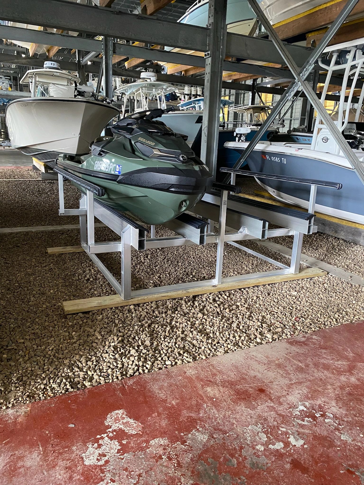 Boat storage rack