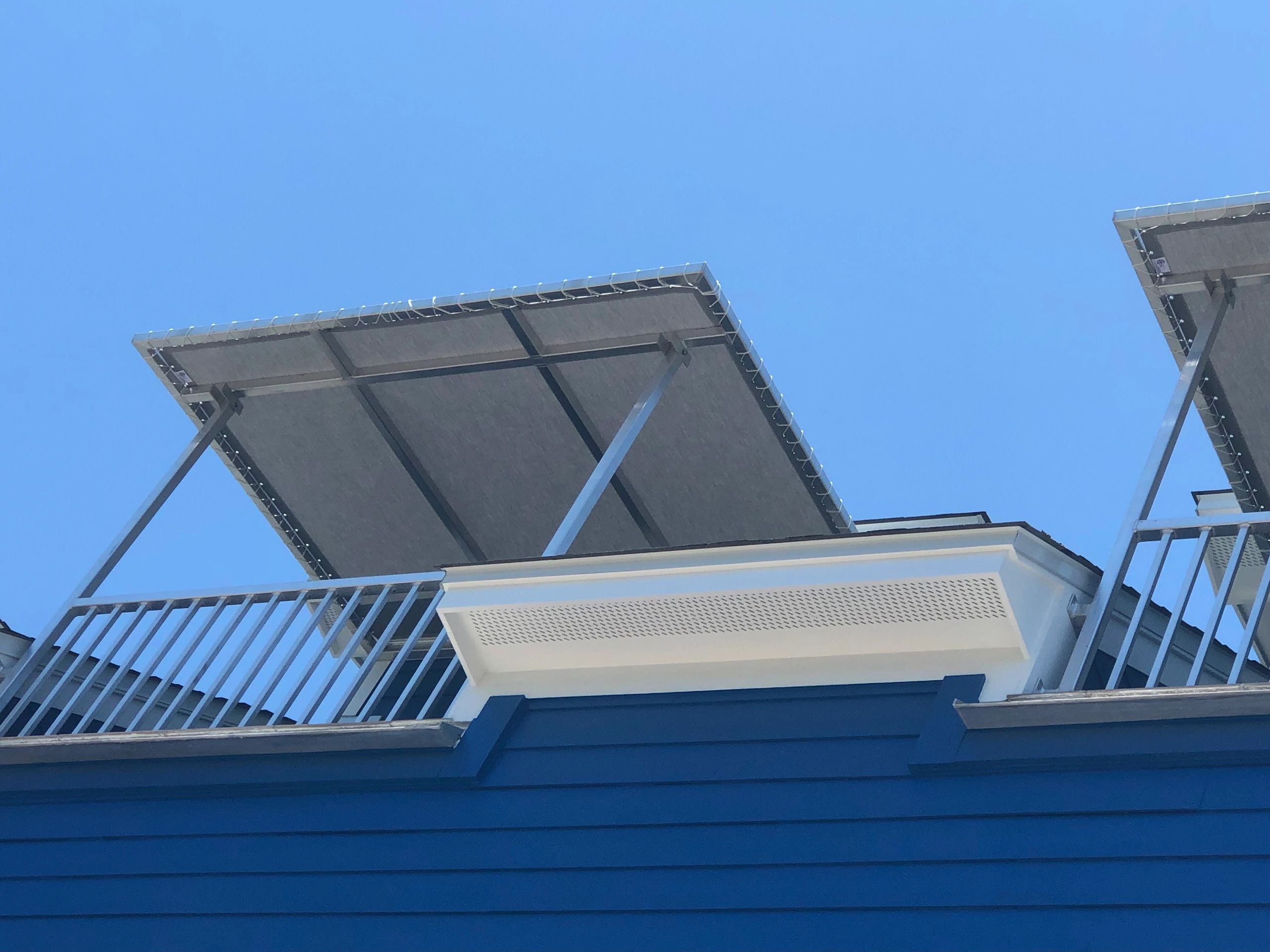 Metal awning
